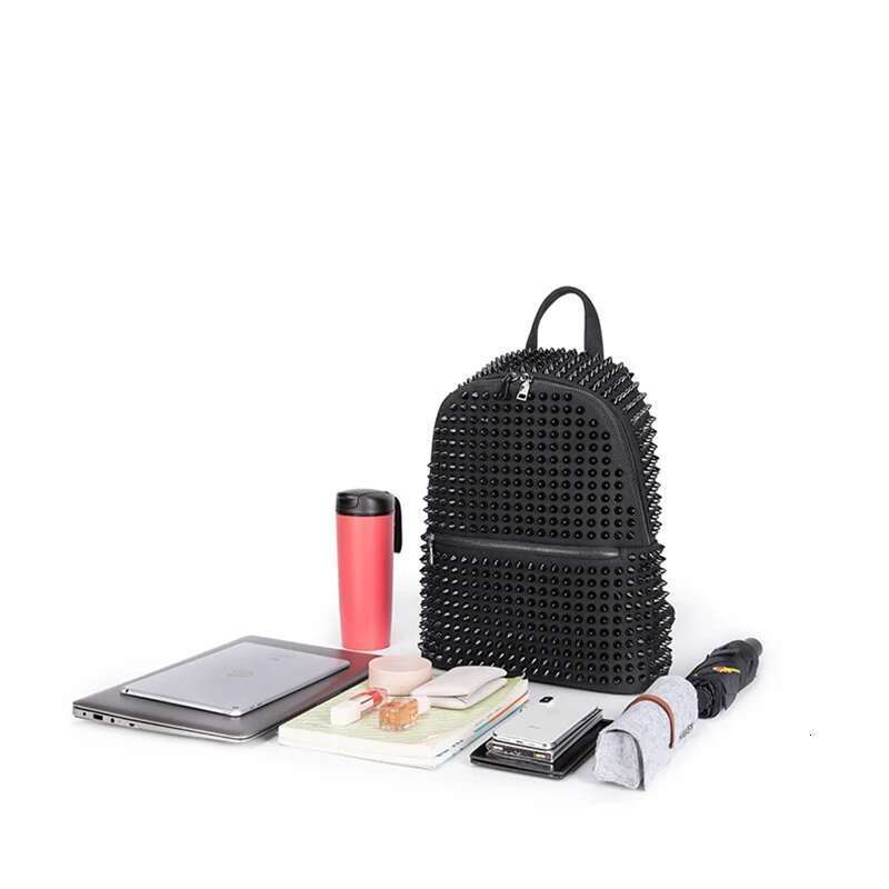 Rivet Women Large Capacity Commuter Backpack Summer New Design Senior Feeling Canvas Bag 01-Bp-Mdsjgj