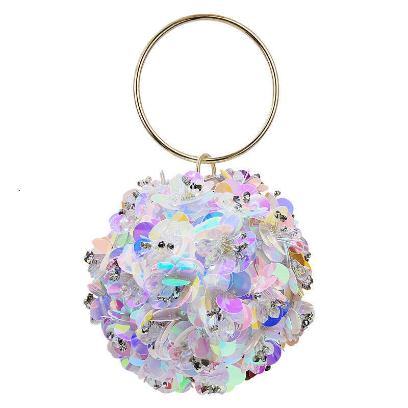 Flower Small Banquet Handbag, Evening With Dress Bag, Bracelet, Ball Bag