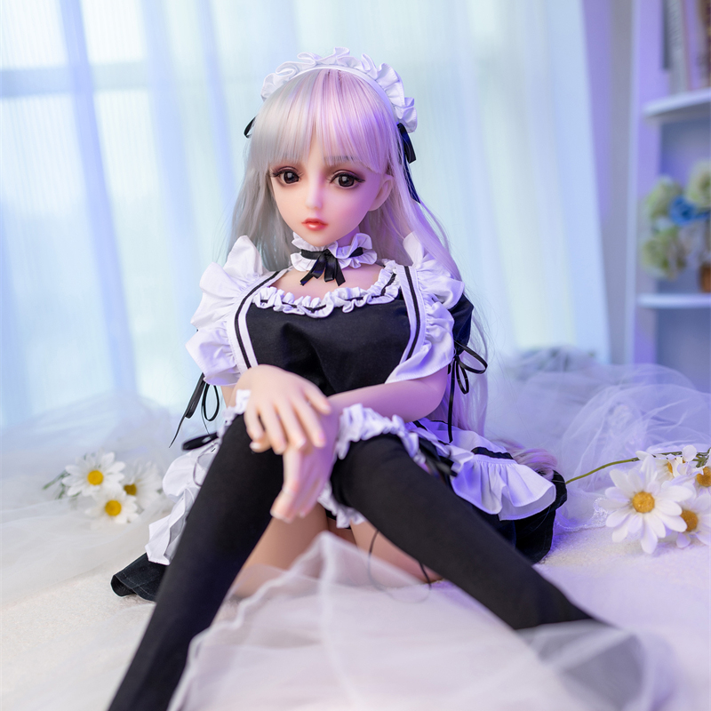 85CM Luxury Anime Doll TPE Silicone Body Poseable Figure with 3 Wigs Removable Head Metal Skeleton for Collectors
