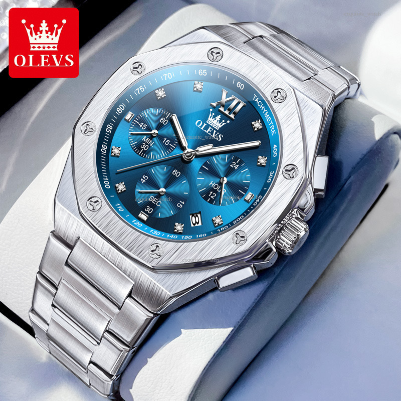 OLEVS Brand Designer One-piece Suspended Steel Band Classic Quartz Watch Luminous Waterproof Men's Quartz Luxury Watch Free Delivery And Wholesal