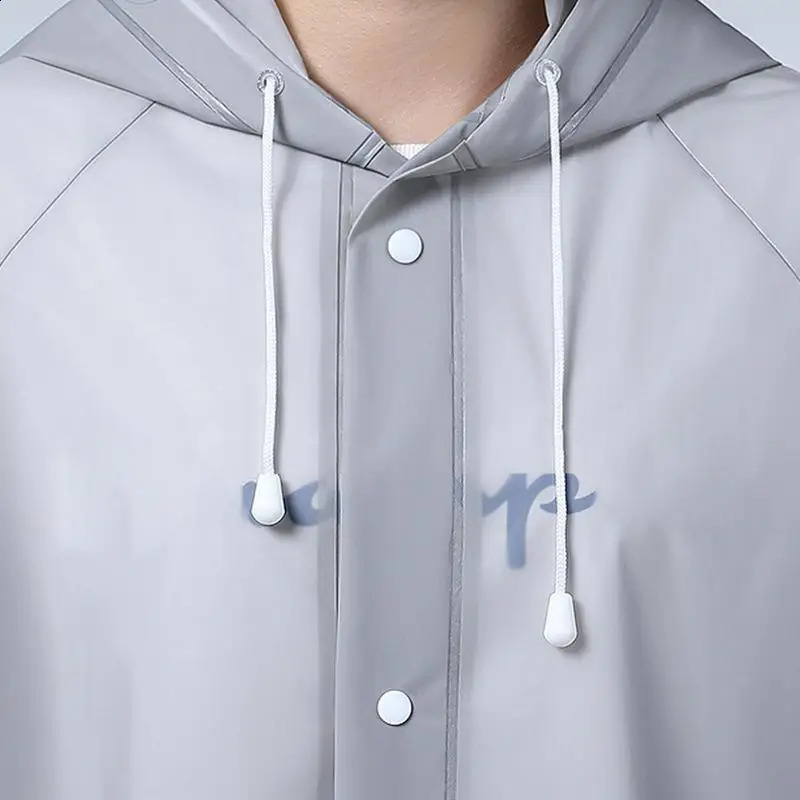 Hooded Rain Coat Women Men Impermeable Thickened Waterproof Raincoat Tourism Outdoor Hiking Raincoat For Height 150-188cm 250421