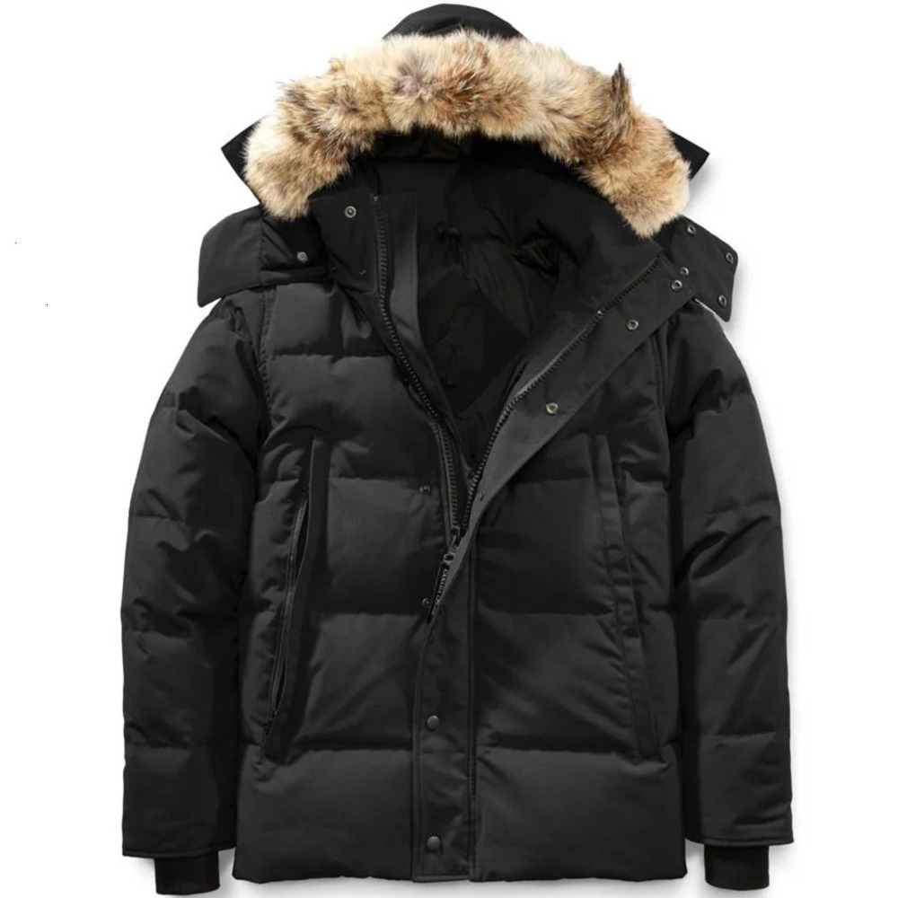 Top quality winter jacket men puffer jacket women down jacket parker women men wolf fur medium length winter coat thick high -end 95% downs coat