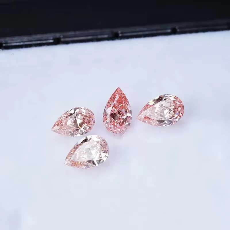 Fancy Vivid Pink Lab Grown Diamond CVD HPHT GIA IGI Certified 1CT 4CT Oval Pear VVS1 VVS2 Loose Diamond Stone Custom Jewelry