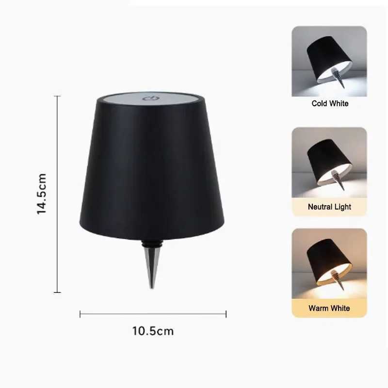 Wireless LED Wine Bottle Light Rechargeable Vase LED Light Dimming USB Party Light Touch Control Desk Lamp Decorative Night Light Z250422