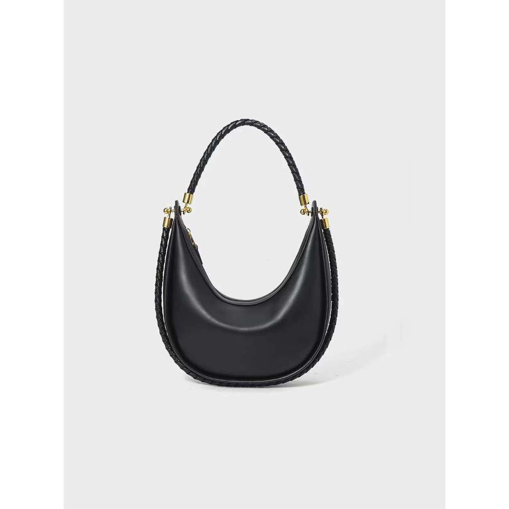 Genuine Leather Women's Bag 2025 New Simple And Fashionable Design, High-End Feel, Hand-Held Bill Of Lading Shoulder Crossbody Designer's ba