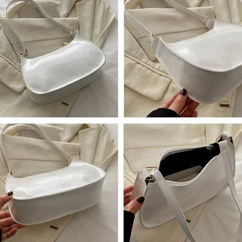 Retro Solid Color PU Leather Shoulder Bag Fashion Womens Handbags Casual Designer Hobos Underarm Bag Purses and Handbags XJ250610