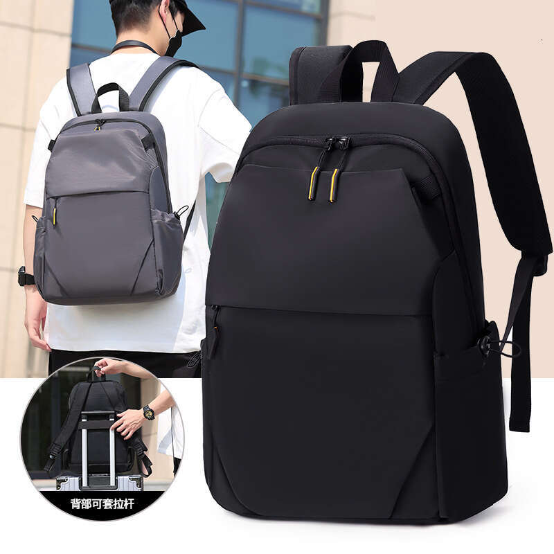 Business membrane backpack for men, new large capacity leisure commuting backpack, student storage, dirt resistant computer bag