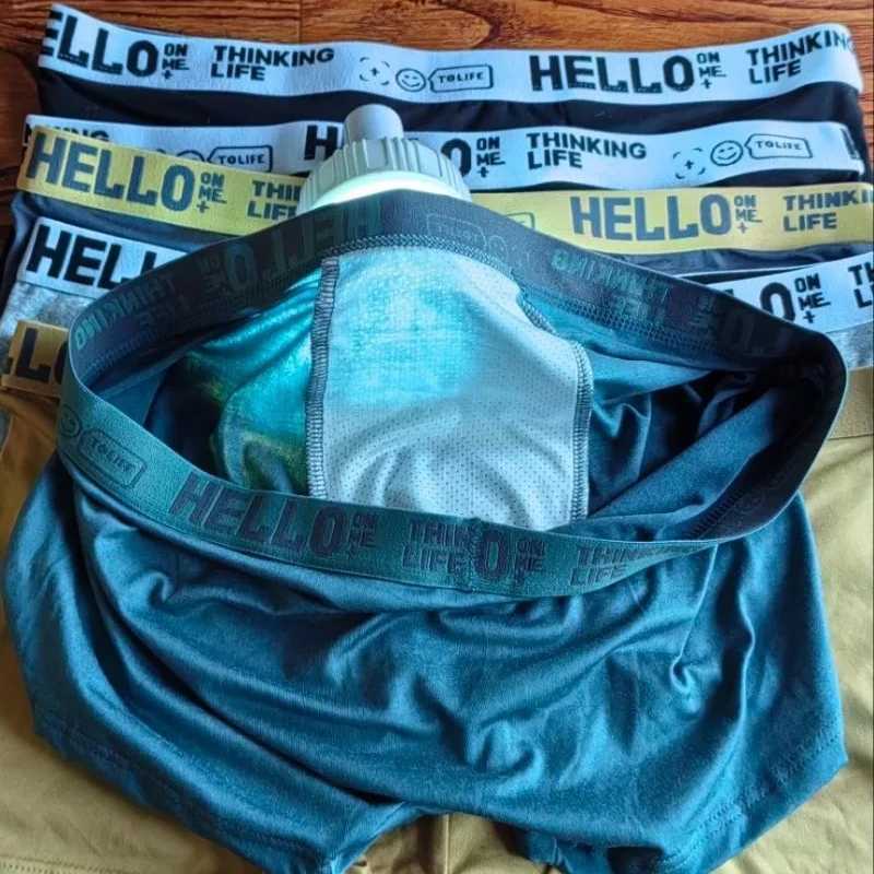 6 pieces of mens underwear mens cotton underwear mens pure mens underwear shorts breathable boxing shorts comfortable and soft plus size Z250422-1