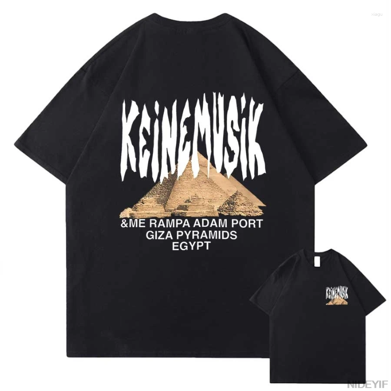 Men's T Shirts Summer Keinemusik X Pacha Shirt Men Women Fashion Street Cotton Short Sleeve Tee Hip Hop Tops Clothes Sportwear