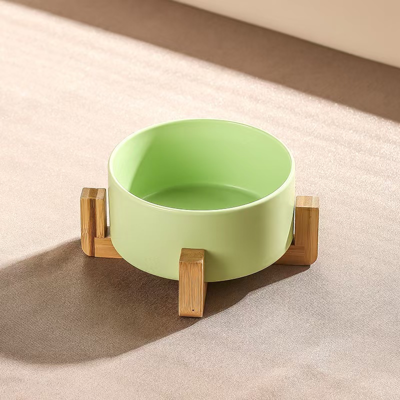 Crafted Ceramic Transformational Pet Feeding Bowls with Non-Slip Design