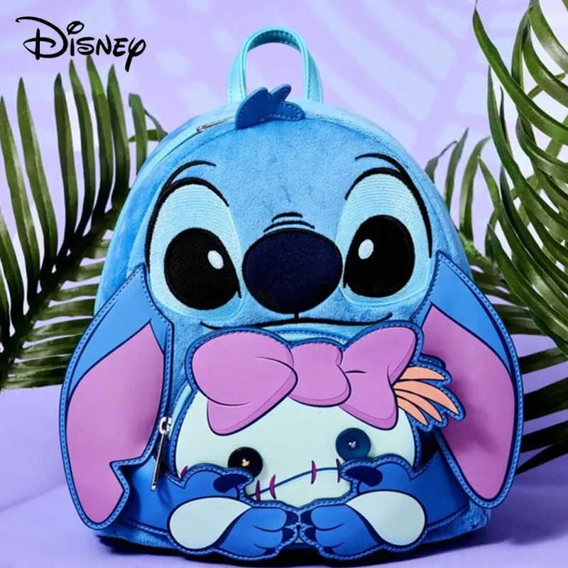 Disney New Disney Lounge Interstellar Baby Printed Sewing Plush Backpack Cute Cartoon Peripheral Mini Backpack Childrens Leisure Bag W20250423