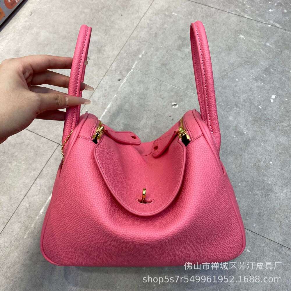 Designer Bag Shoulder Carrying Doctor S Lindi Soft Cowhide Lychee Pattern Handbag Single Shoulder Crossbody Versatile Embroidery Large Capacity