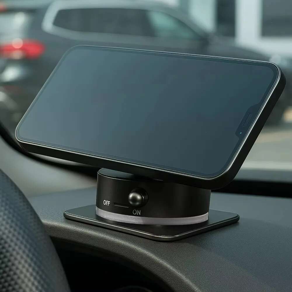 ion Car Phone Mount Auto Dashboard Windshield Vacuum Adsorption Aluminum Alloy Holder for IPhone Samsung GPS Stand