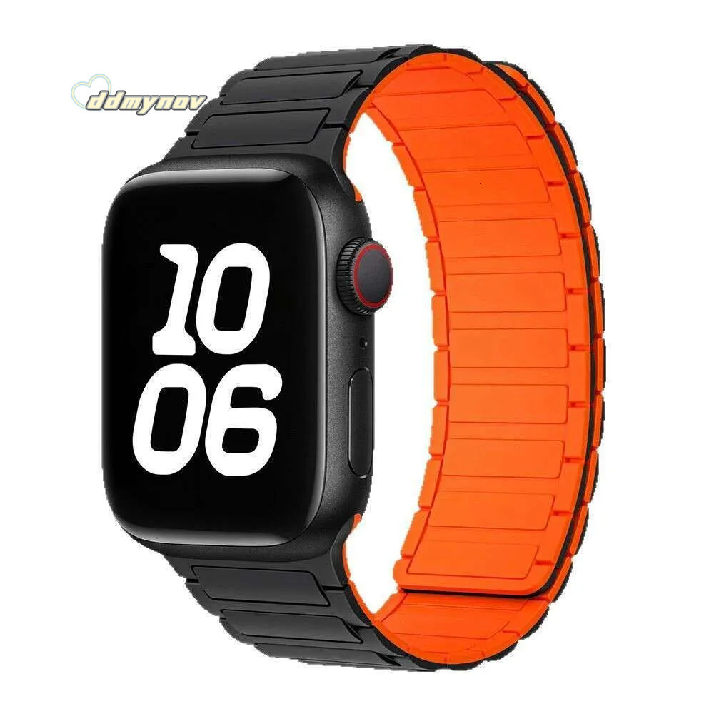 Same Style Compatible with S9 iWatch 10 Strap Apple Watch 8 Magnetic Silicone Ultra ddmynov