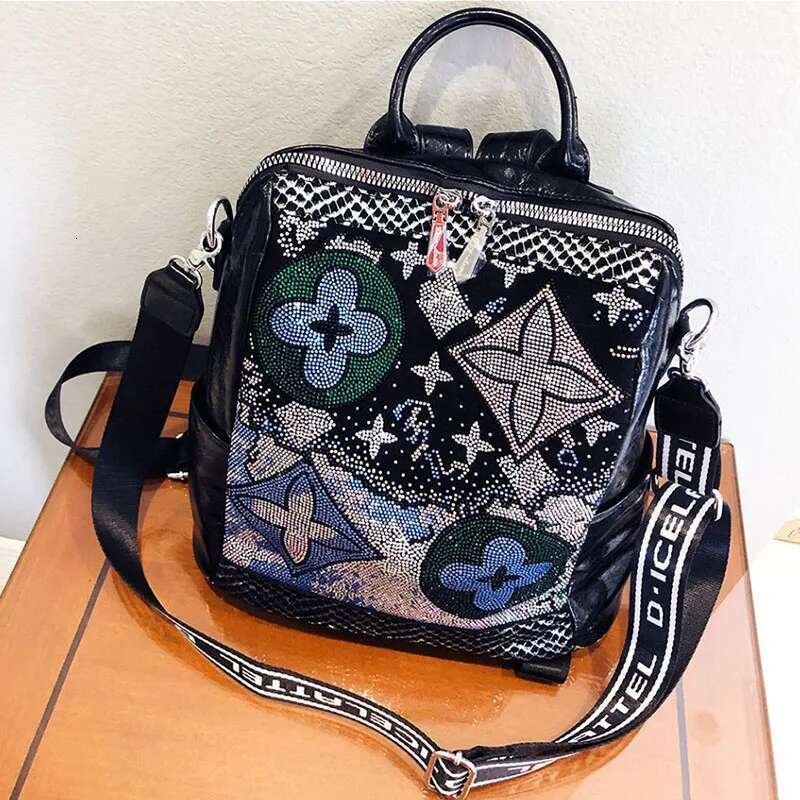 Brand Women's Backpack Colorful Dias Bagpack Large Capacity Female Fashion Shoulder Bag New Girl' Schoolbag