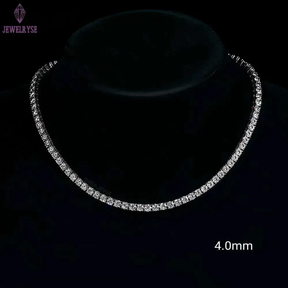The most affordable Sier by testing VVS Moissanite Chain Hip Hop Indian tennis necklace for men and women
