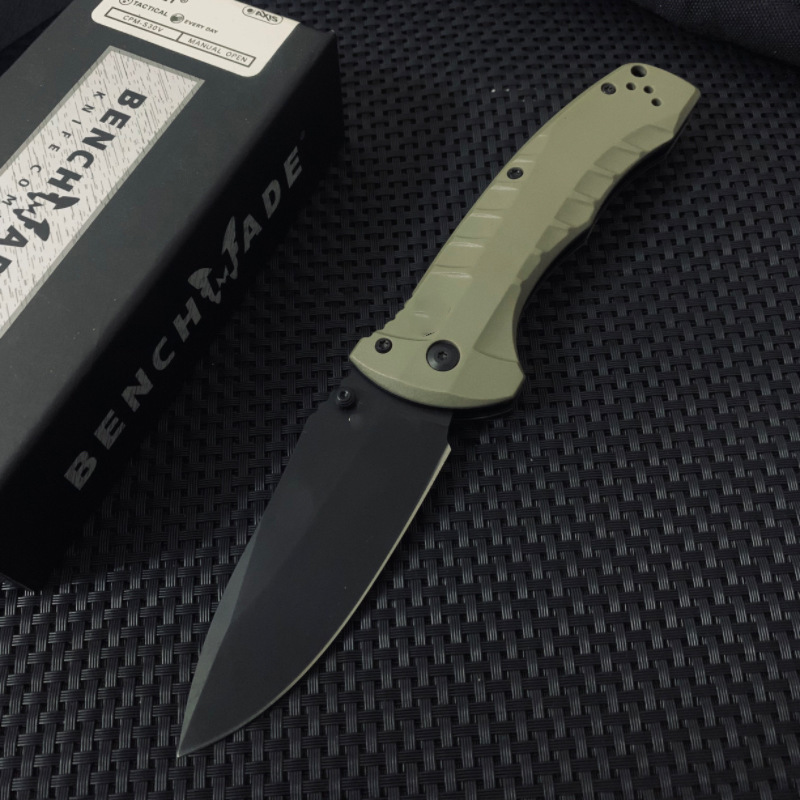 Multi-functional BM980 Outdoor Knife, Stainless Steel Folding Blade Knife, for Outdoor Adventure, Rescue, Hunting, Multitools