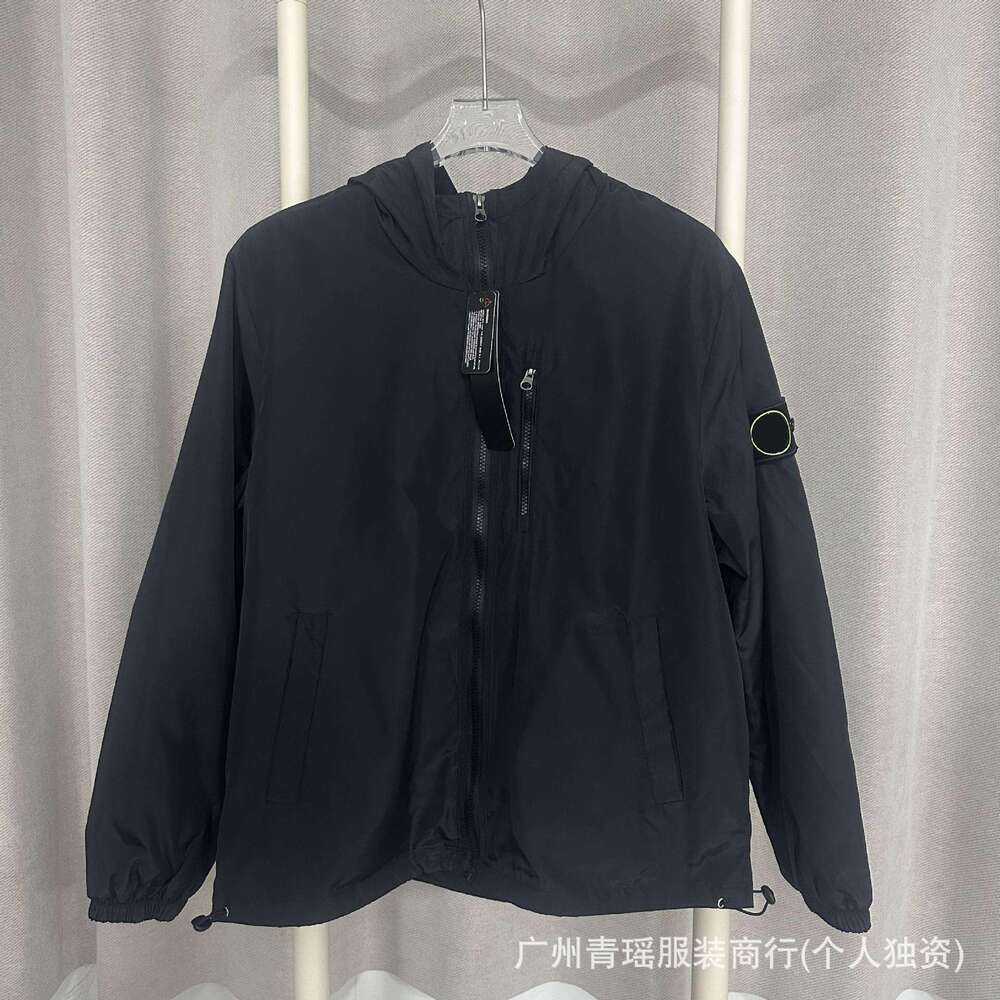 Cross-Border ST Stone Armband Badge Hooded Jacket Coat Unisex European designer clothing and Men's hoodie American Trendy Export