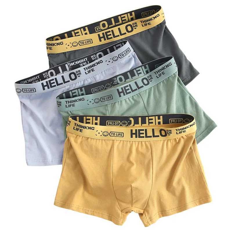 6 pieces of mens underwear mens cotton underwear mens pure mens underwear shorts breathable boxing shorts comfortable and soft plus size Z250422-1