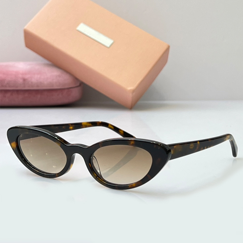 Designer Regard Sunglasses For Women Men Oval Cat Eye Acetate Frame Eyewear M09US Luxury Sunglasses UV400 Protection Glasses With Box