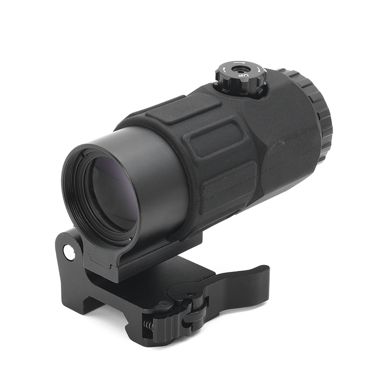 G45 Magnifier Sight 5X with Switch to Side Quick Detach QD Mount for Hunting and Airsoft Rifle with Original Markings