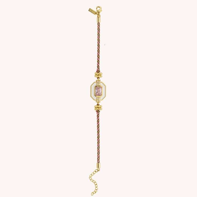 Designer necklace for women Retro niche European and American new Tarot card four leaf clover Bohemian style inlaid zircon bracelet constellation fort