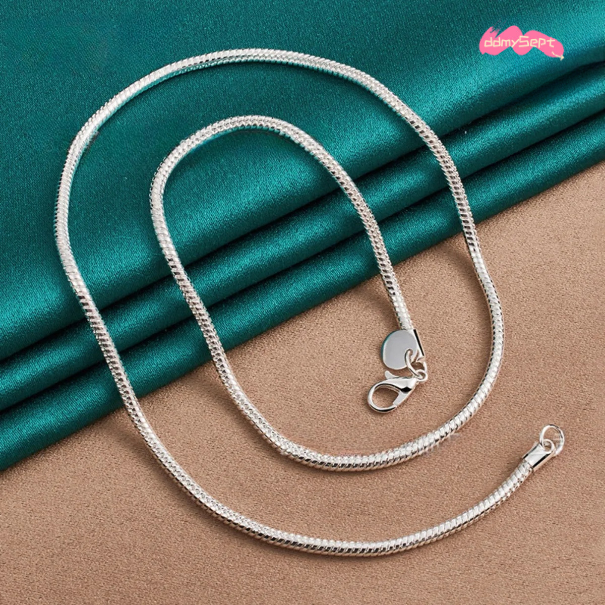 4MM Wide Real Sterling Rope Fashion Neutral Party Wedding Gift Pure Silver 925 Chain Necklace Mens Jewelry ddmysept