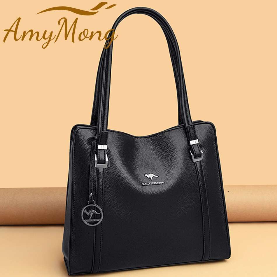 Genuine Brand Leather Handbags Purses For Women Vintage Shoulder Tote Bag Designer Ladies New Large Capacity Sac A Main Bag