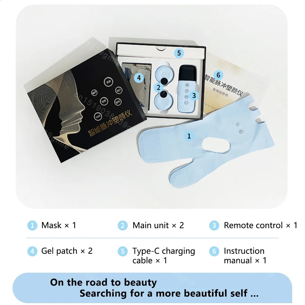 Electric V Face Facial Massager Facial Contouring Beauty Device EMS Microcurrent Skin Slimming Chin Shaping Massager 250418