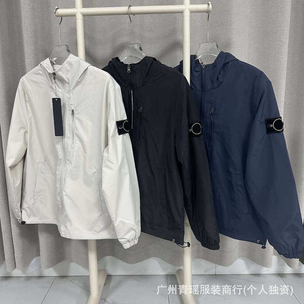 Cross-Border ST Stone Armband Badge Hooded Jacket Coat Unisex European designer clothing and Men's hoodie American Trendy Export