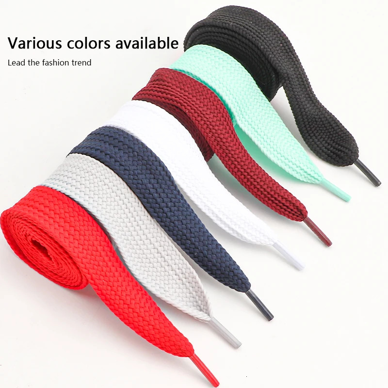 Sneakers Flat Shoelaces Fashion Rope Shoelace 25cm Wider Laces for Shoes 100/120/140/160CM Shoes Accessories 1Pair251120