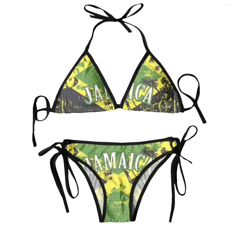 Womens Swimwear Of Jamaica Bikini Sets Summer Beachwear Bathing Bikinis Fashionable Two-piece Beach Swimming Swimsuit