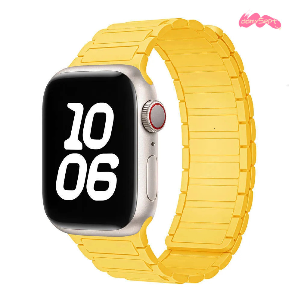 Same Style Compatible with S9 iWatch 10 Strap Apple Watch 8 Magnetic Silicone Ultra ddmysept