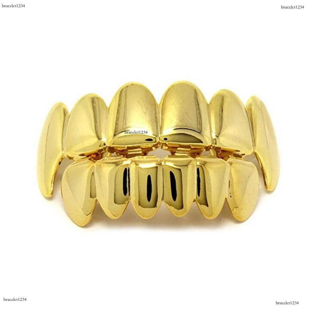 Hiphop Grillz men and women Ice out VVS Moissanstone hip Hop Halloween Ball Gold set Wolf costume Free delivery