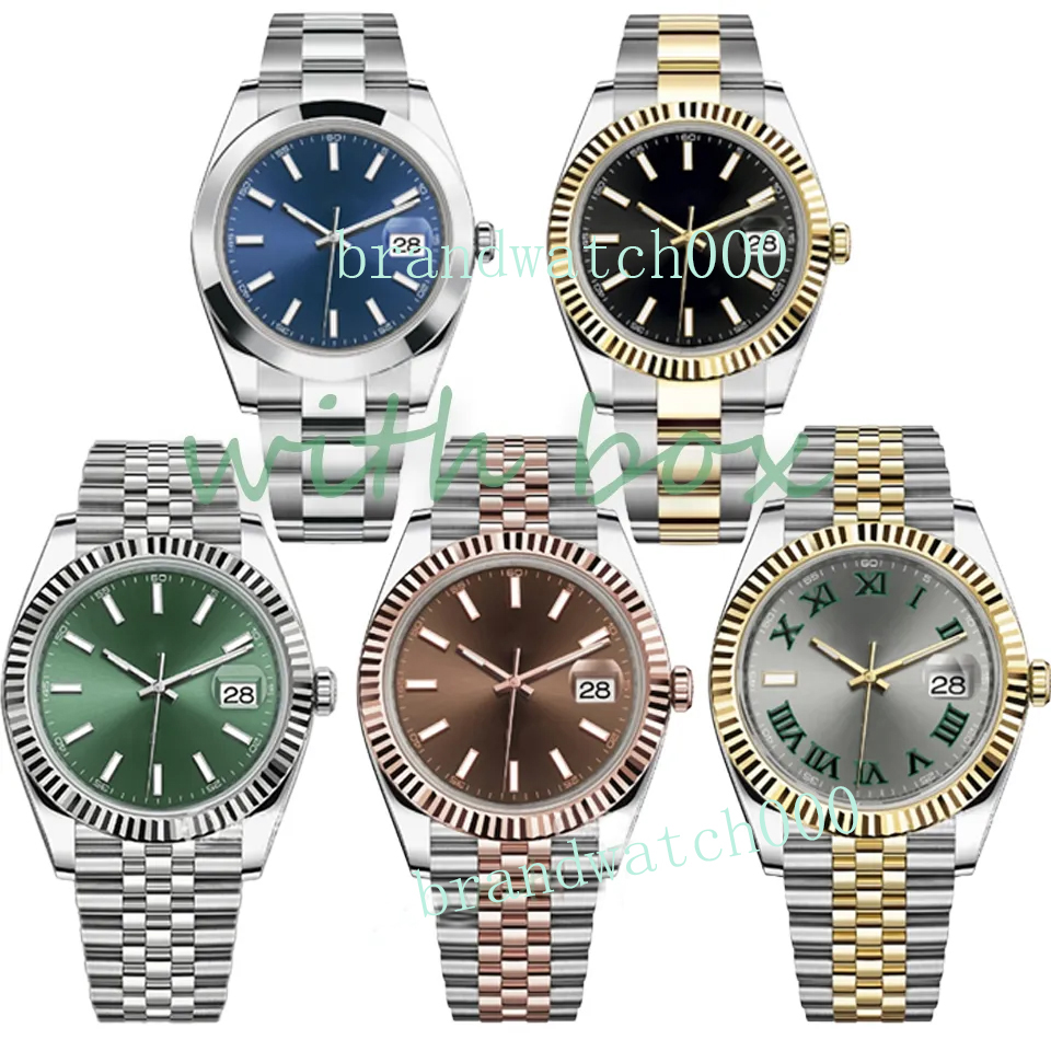 NEW Jubilee Automatic Mechanical Wimbledon Dial 41MM Size Mens Watch Stainless Steel luted Bezel Sapphire Glass watches men watch women
