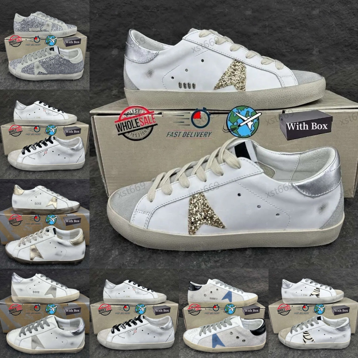Chaussures Star Designer vieille chaussure Casual Goldengooose baskets Super et Ball chaussures en cuir Italie sale marque femmes hommes balle ca