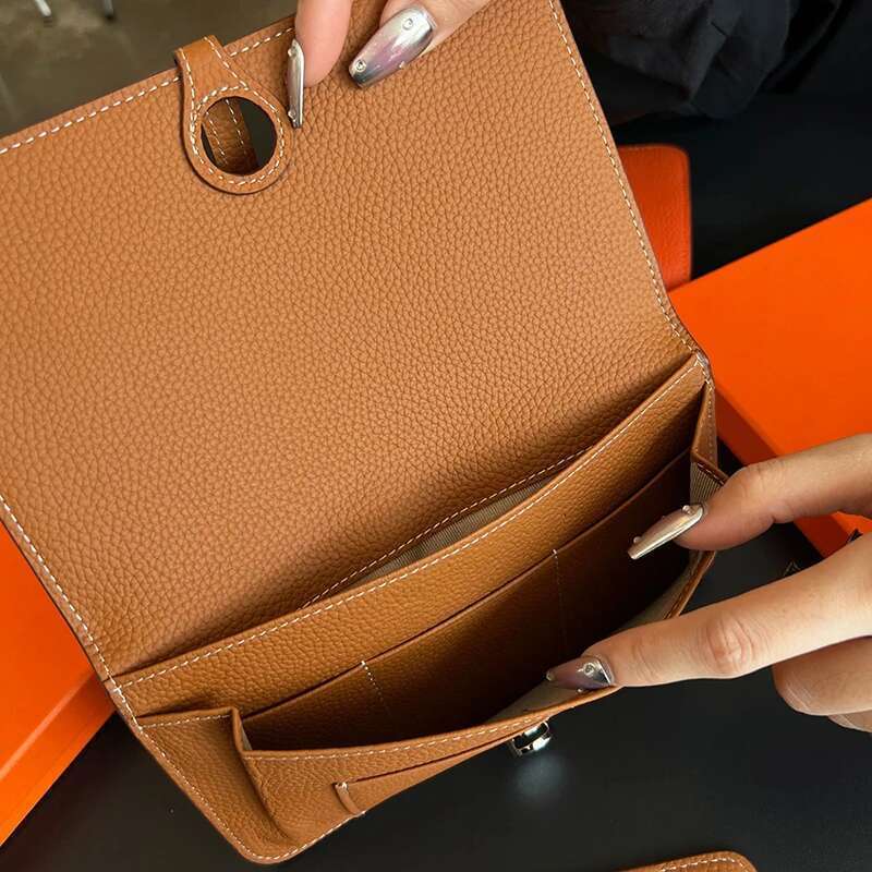Design Woman 100% Genuine Leather Lady Card Holder Custom Letters Fashion Coin Purse Personalize Phone Wallet