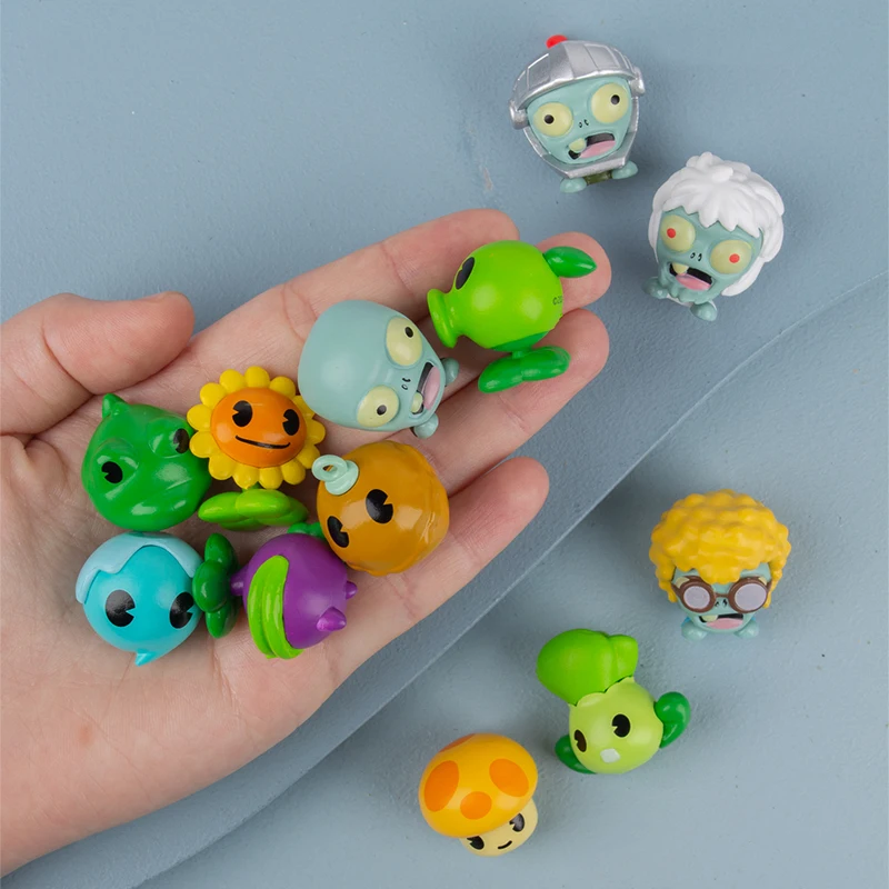 Blind Box Mengzi Plants Vs Zombies Licensed Chibi Mini Figure Set 4 Styles Battle Role Play Collectible Toys Bulk Stock Kids Birthday Party Favors Gif