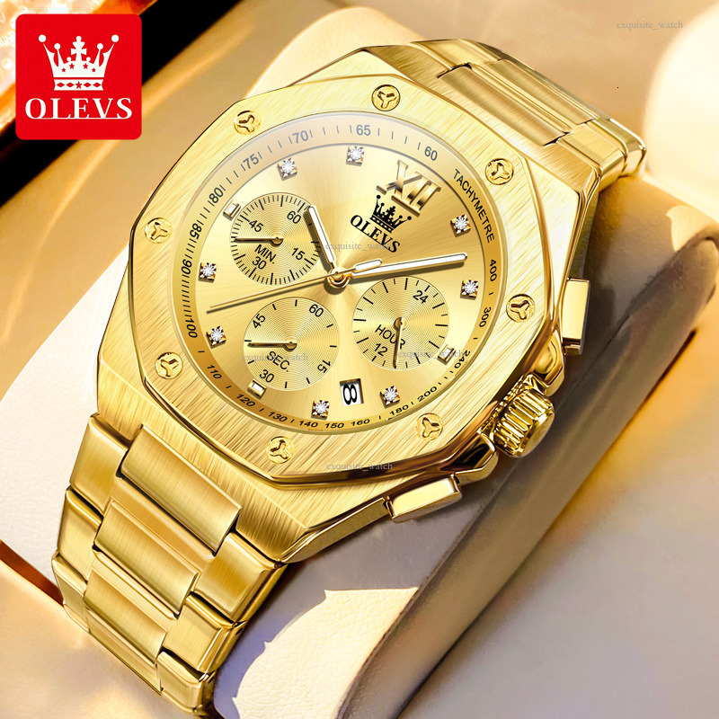 OLEVS Brand Designer One-piece Suspended Steel Band Classic Quartz Watch Luminous Waterproof Men's Quartz Luxury Watch Free Delivery And Wholesal