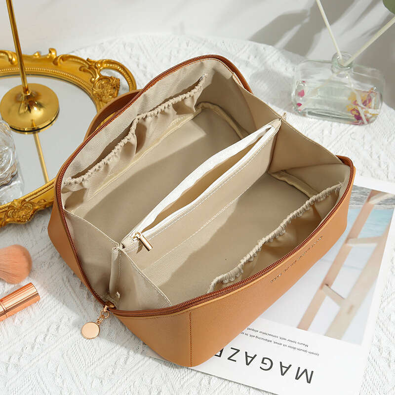 Handheld Makeup Ins Premium Organ PU Pillow Travel Storage Large Capacity Toilet Women's Bag