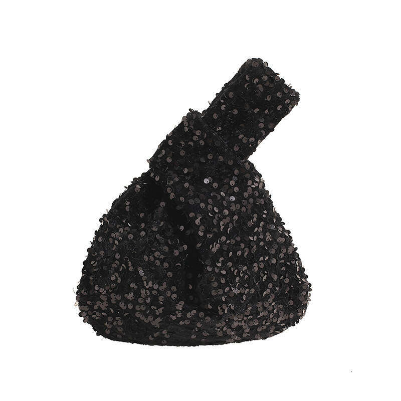 Fashionable And Personalized Texture Sequin Bucket For Women's 2024 New Light Luxury Trendy Hundred Paired Handheld Banquet Bag