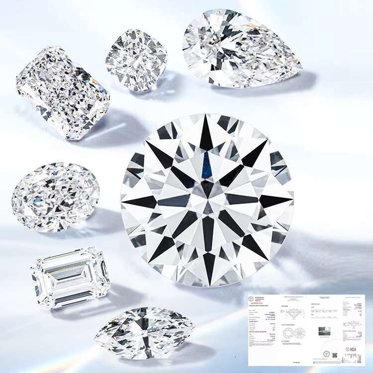 Starsdiamond White Round Cut 1ct Size D E F Color VS VVS Clarity 3EX IGI Certified HPHT CVD Diamond Lab Grown Diamond