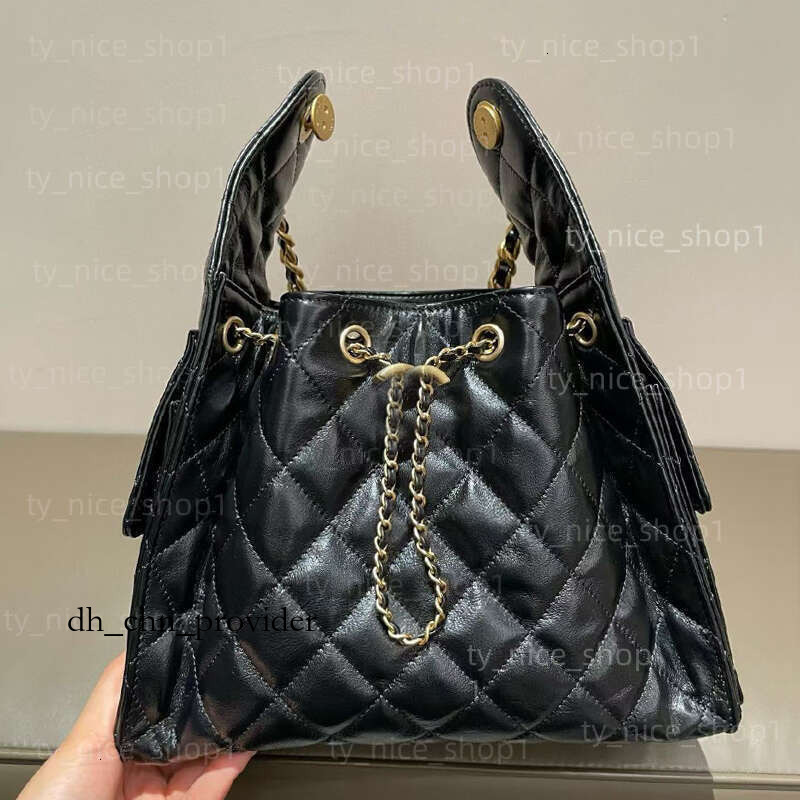 free shipping Designer Shoulder Bags Drawstring Chain Hobo Bucket Bag with 25bag 2 Pocke Denim Blue Handbags Totes Top quality from the source factory 58