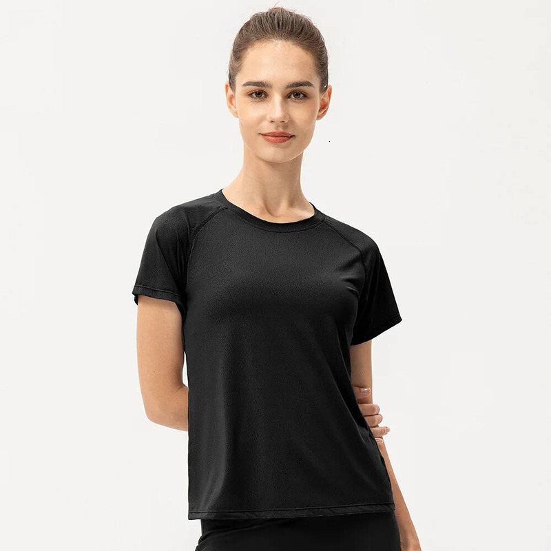 Yoga Tops Women Loose Casual Sports Short Sleeve Breathable Running Training T-Shirt Workout Quick Dry Fiess Top Gym T Shirt