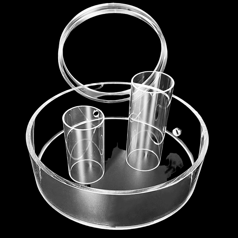 Tube de quartz de diamètre 15-100mm de transmission élevée résistant aux températures élevées de silice fondue adaptée aux besoins du client