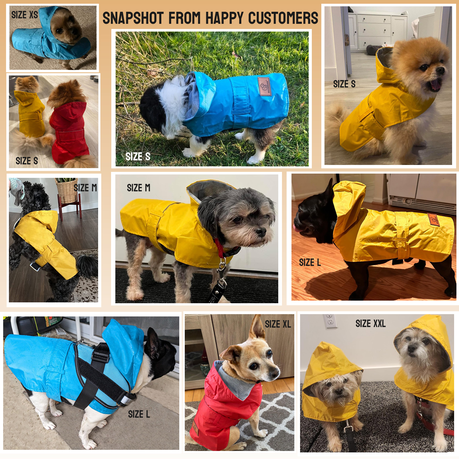 Doggy Clothes Waterproof Dog Coat Dog Raincoats Rain Jacket Poncho for Puppy Small Medium Dogs Pet Coat Slicker Breatheable Hooded Breathable Harness 