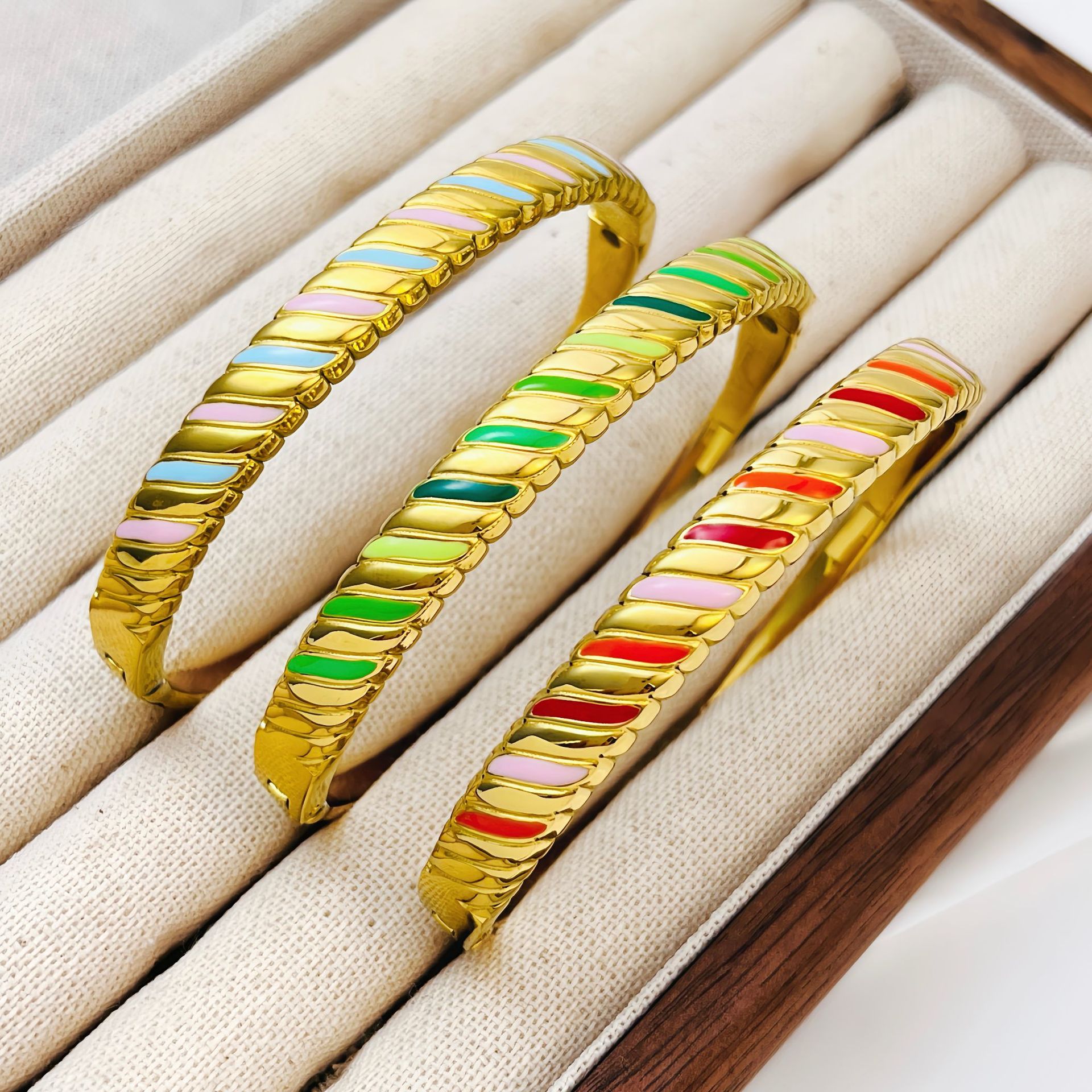 Colorful drip glaze bracelets for women designer bracelet women luxury jewelry gold mens bracelet designer silver bracelet men love bracelet bangle br
