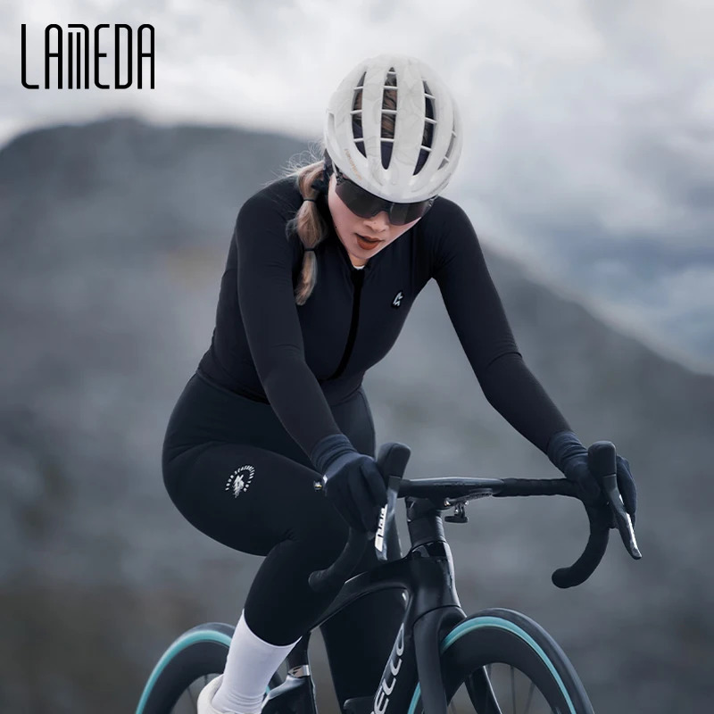 LAMEDA Professional Fleece Cycling Jersey for Women Thermal MTB Clothing Bicycle Road Bike Riding in Autumn Winter 251113