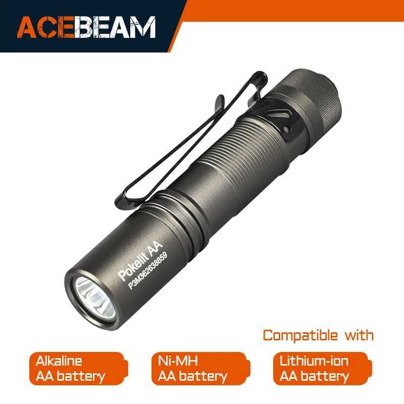ACEBEAM Pokelit AA EDC flash 1000 lumens high CRI90 USB-C charging IP68 small pocket LED flash for daily carrying Z250422