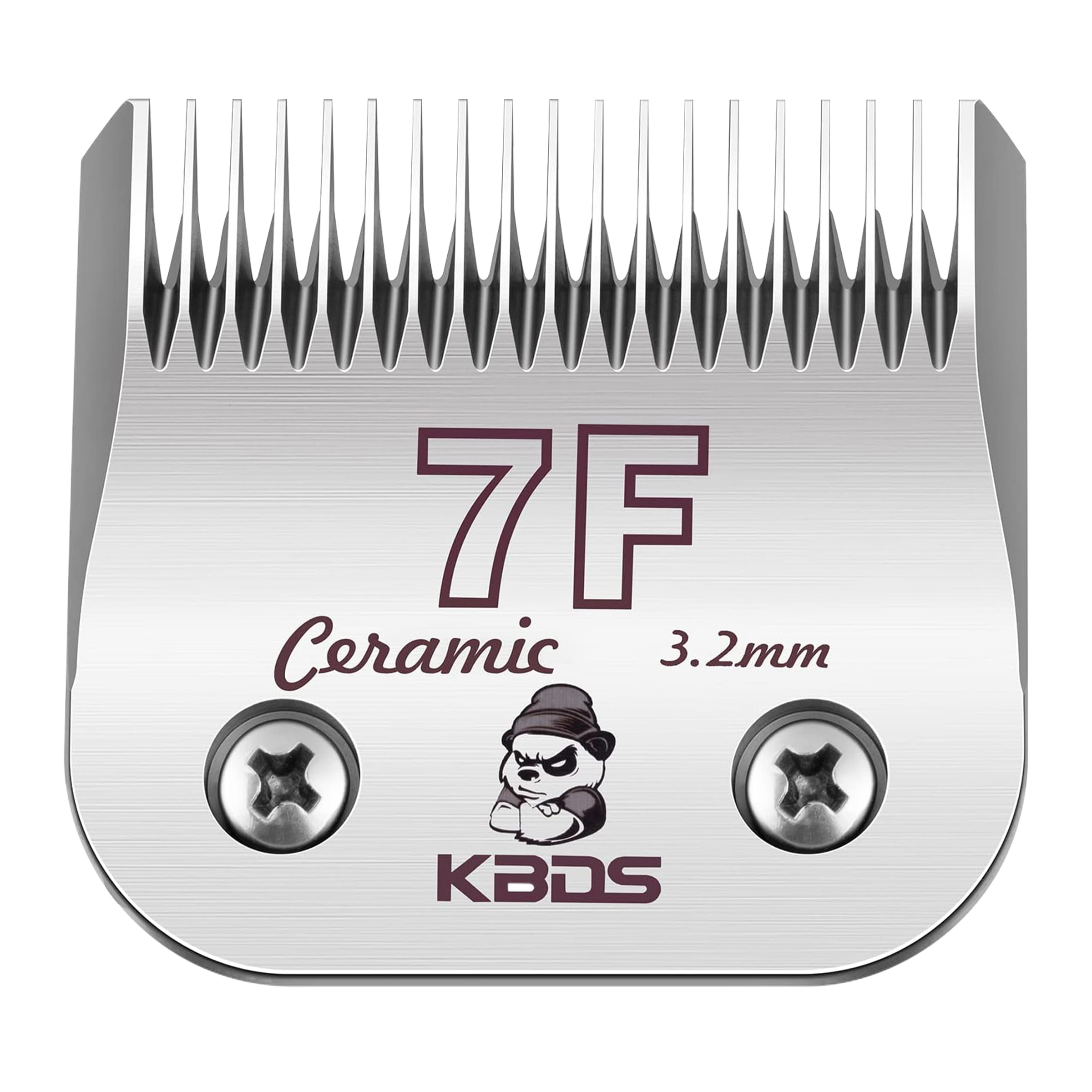 KBDS 7F Ceramic Detachable A5 Pet Dog Grooming Clipper Blades (1/8"-3.2mm) Compatible with Most Andis,Oster A5 Wahl KM Series Clippers(Customizab